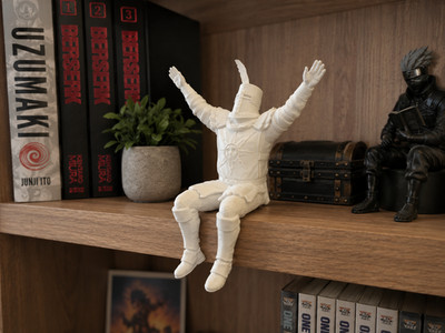 Sitzender Solaire von Astora ''Lobe die Sonne'' | Dark Souls inspirierter Regalsitter