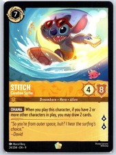 Stitch - Carefree Surfer 24/204 Legendary Fabled NM Lorcana Disney