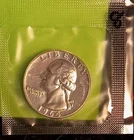 1964 P Washington 90% Silver Proof QUARTER George Gentle Color Sweet NiP R