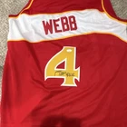 Spud Webb signed jersey #4 Basketball Jersey JSA cert