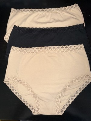 NEW! $66 NATORI 755058 BLISS FULL BRIEFS UNDERWEAR 3 PACK SZ L