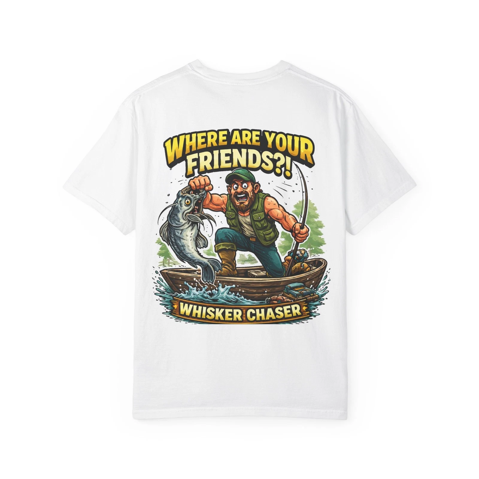Catfish Fishing Shirt /Fishing Shit“Where Are Your Friends? fishing, graphic tee
Opens in a new wind