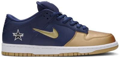 Preços baixos em Nike Supreme x Dunk SB QS Low Metallic Gold | eBay