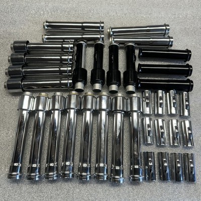 2017-2025 OEM Harley M8 Pushrod Push Rod Tubes Milwaukee 8 - Chrome & Black LOT