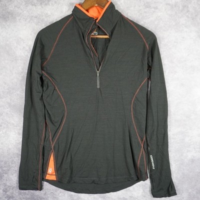 Icebreaker GT 200 Women's Medium Black Merino Wool Long Sleeve Base Layer