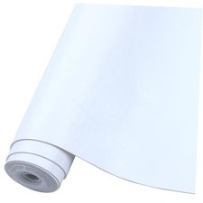 Faux Leather Fabric Soft 12"X53" 30cm x135cm PU Faux Leather Sheets White