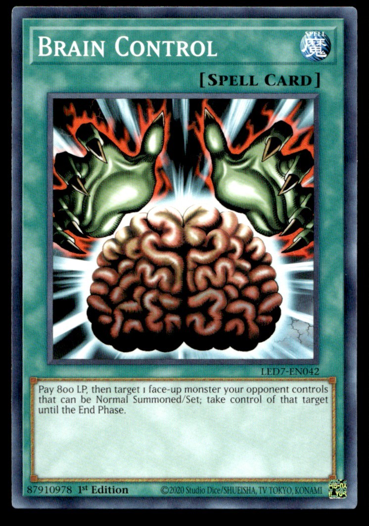 Brain Control - LED7-EN042 - 1st Edition - YuGiOh