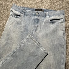 Betabrand Jeans Womens Large Petite Blue Jeans Stretch Denim Straight Leg W1536
