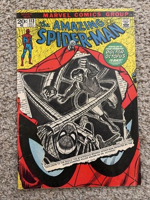 Amazing Spider-Man 113 1972 Marvel Comics FN 1st App Hammerhead Gwen Stacy