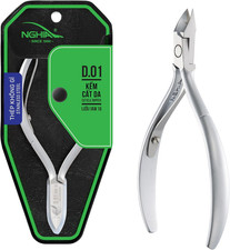 Cuticle Nipper - D-01 JAW 16 | Stainless Steel | Durable and Sharp | Ergonomic D