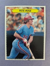 1983 Topps Sticker Box - PETE ROSE - Hand Cut - Philadelphia Phillies