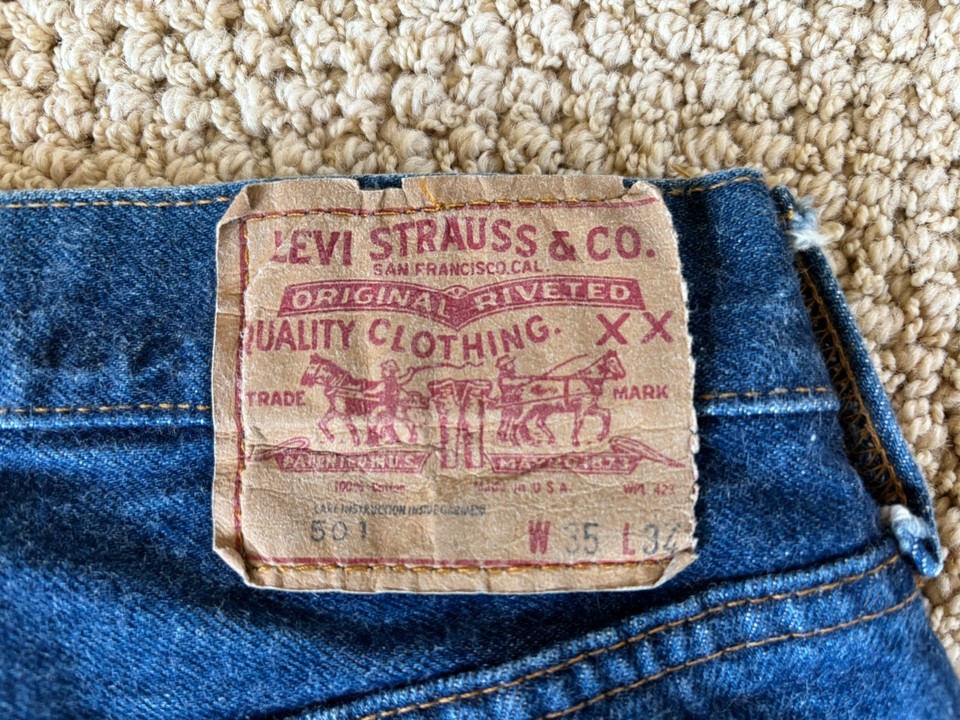 Jeans Levi's 501 Vintage 1993 Neuf Avec étiquettes - Taille W33 L34