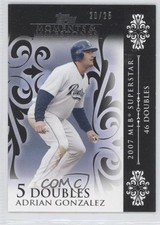 2008 Topps Moments & Milestones Black 20/25 Adrian Gonzalez #105 0j6