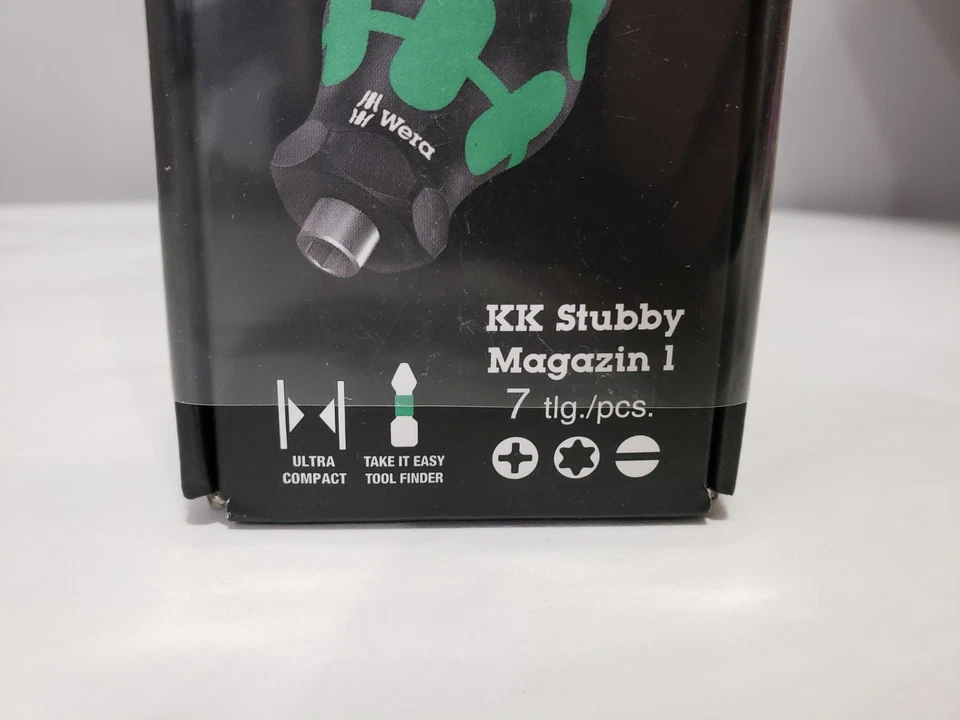 Wera New! KK 7 pc Stubby Magazine 1 Screwdriver Set New in Box!! - Image 2 of 4
