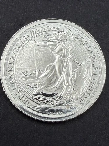 2018 £10 Great Britain 1/10 oz .9995 Fine Platinum Britannia Coin