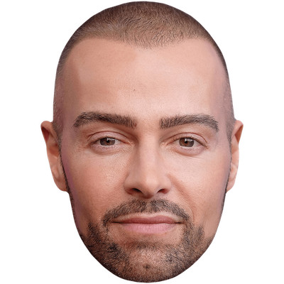 Joey Lawrence (Bart) Promi Maske, flaches Kartengesicht, Kostüm Maske