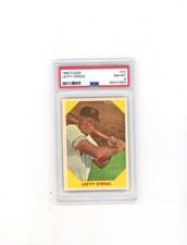 1960 Fleer Psa 8 37 Lefty Odoul Razor Sharpjust Graded