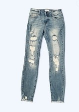 Cello Women's Size 3 Cropped Denim Jeans Mid Rise, Skinny Fit