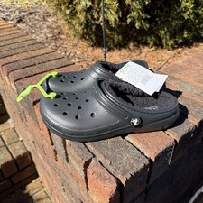 NEW Crocs Classic Lined Black Youth Kids Junior Size J5