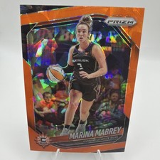 2025 Panini Prizm WNBA #18 Marina Mabrey Orange Ice Prizms