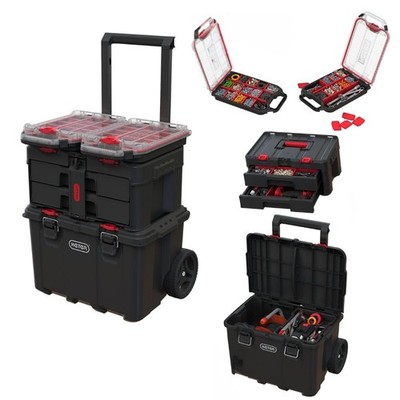Stack N  Roll 4Piece Rolling Tool Storage System   Includes Large Rolling Too...
