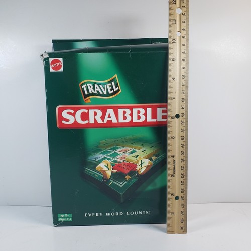 TRAVEL SCRABBLE WITH UNIQUE CLIP-IN TILES IN COMPACT CASE. SEALED TILES 2000 - Picture 3 of 6
