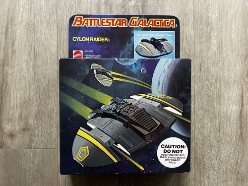1978 Battlestar Galactica Cylon Raider FIRING New NIB Sealed Contents Vintage