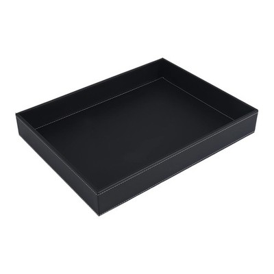 PU Leder Valet Tray Organizer, Catchall Tray Dekorative Desktop Speicher Or8412