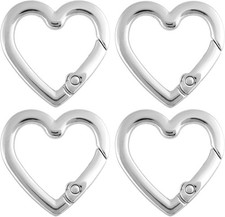 Keychain Clip, Zinc Alloy Heavy Duty Carabiner, Spring Snap Clasp Hook for Bags