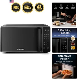 Four micro-ondes de comptoir 0.7 Cu. Ft., 700 watts avec 10 Niveaux de puissance, 6 Cuisinière...
