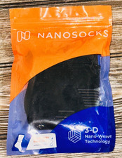 NANOSOCKS 3D Nano-Weave Black Compression Socks Size 2 NANOMX-BK-2