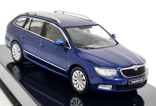Ixo 1/43 Skoda Superb II 3T Combi 2008 Metallic Blue Diecast Scale Model Car