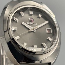 Orologio RADO Garland automatico quadrante grigio argento taglio vetro data giorno della settimana 37,4 mm