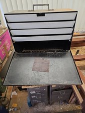 Large Metal Engineers Tool Chest With 4 Drawers Alite Badge To Front Fall