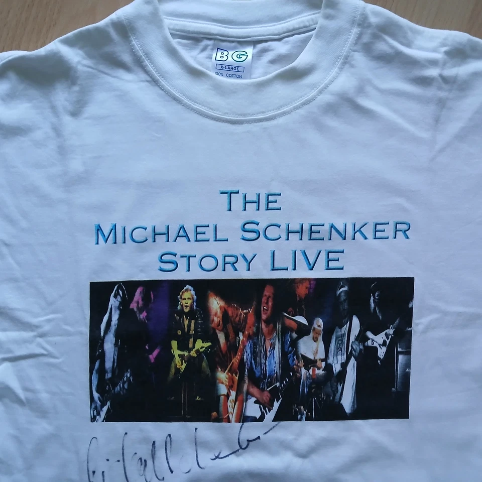 The Michael Schenker Story Live / Handsigniert T-Shirt RARE wie Neu 100% - Bild 3 von 4