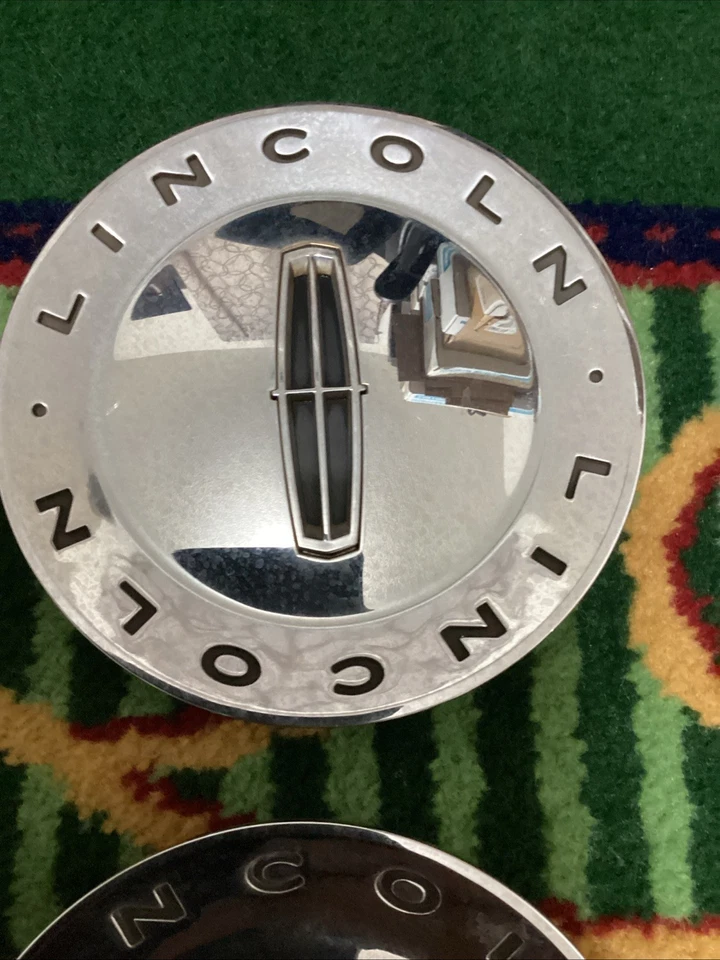 2003-2005 LINCOLN LS TAPA CENTRAL DE RUEDA CROMADA 3W43-1A096-AB OEM 1pieza Foto 2 de 4