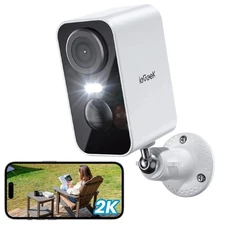 ieGeek Wireless Outdoor Security Camera 2K WiFi Home Battery CCTV Camera System