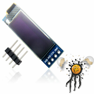 0.91 Zoll OLED LCD Display 128x32 SSD1306 I2C IIC weiß blau 3,3-5V Arduino