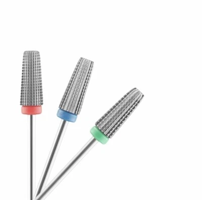 Tungsten Carbide 5-in-1 Tapered Nail Drill Bit - Multi-Purpose Tool for Fast, Ef