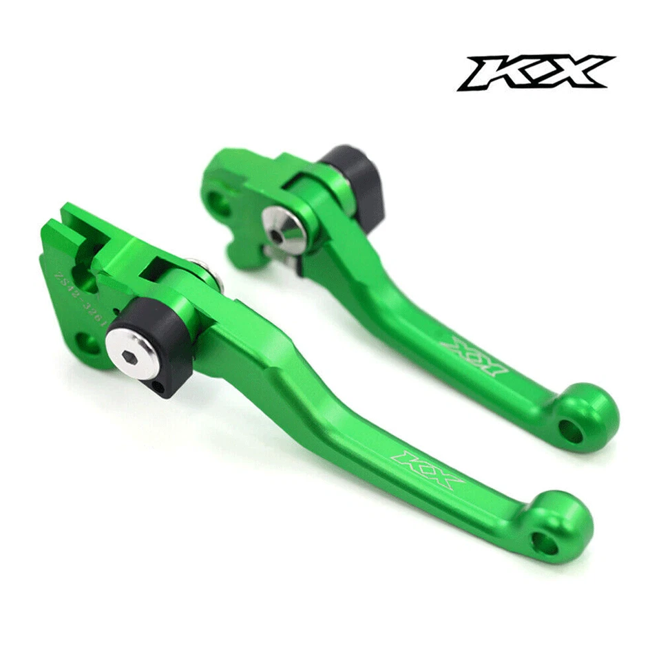Palancas de embrague de freno pivote anodizado para KAWASAKI KX250 KX250F KX450F KX 250F/450F Foto 3 de 4