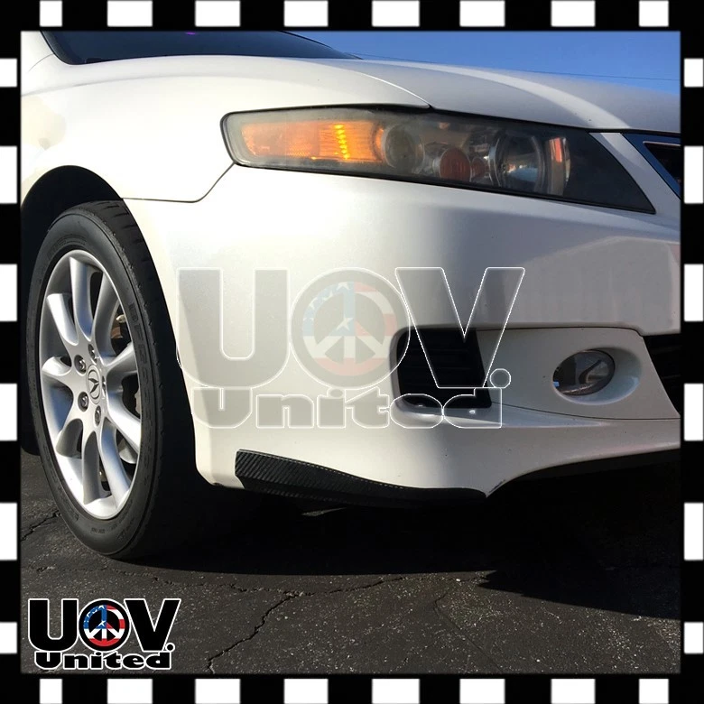 Protector de correa protectora universal de fibra de carbono para parachoques lateral de esquina de 4 piezas Foto 2 de 4