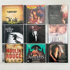 Soundtracks - Lot of 9 CDs - Pulp - Titanic - Phantom - Amadeus - More!