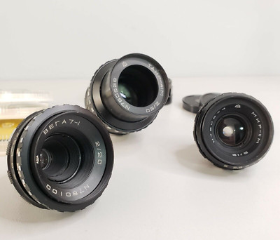 Lenses 3 pcs Mir 11m Vega 7-1 Tair 41mfor BlackMagic Pocket BMPCC
