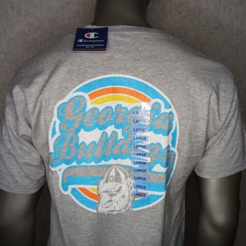 Champion Georgia Bulldogs Short Sleeve T Shirt Mens Size Large Gray