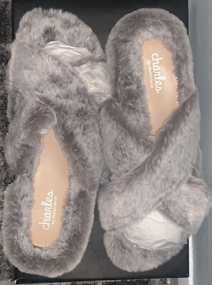 charles by david grey fur slippers Ladies Slippers UK