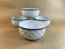 4 Cereal Soup Bowls Thomas Germany Istanbul Brown Porcelain Arcta Rosenthal