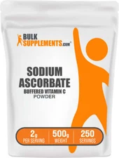 BulkSupplements Sodium Ascorbate (Vitamin C) Powder - 2g Per Serving