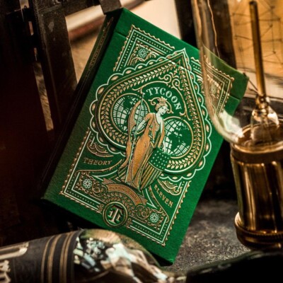 Theory 11 Green TYCOONS Playing Cards -- New and Sealed