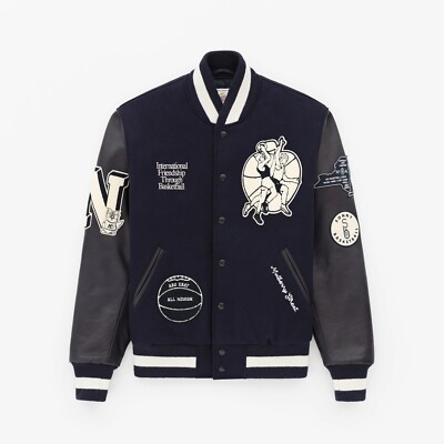 ウェア Aime Leon Dore Reversible Varsity Jacket Aime Leon Dore Reversible Varsity Jacket Cream/Green Men's