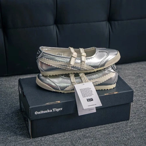 ASICS Patou x Onitsuka Tiger Mexico 66 Tgr Argento Crema Balletto Piatto 1182A660 020